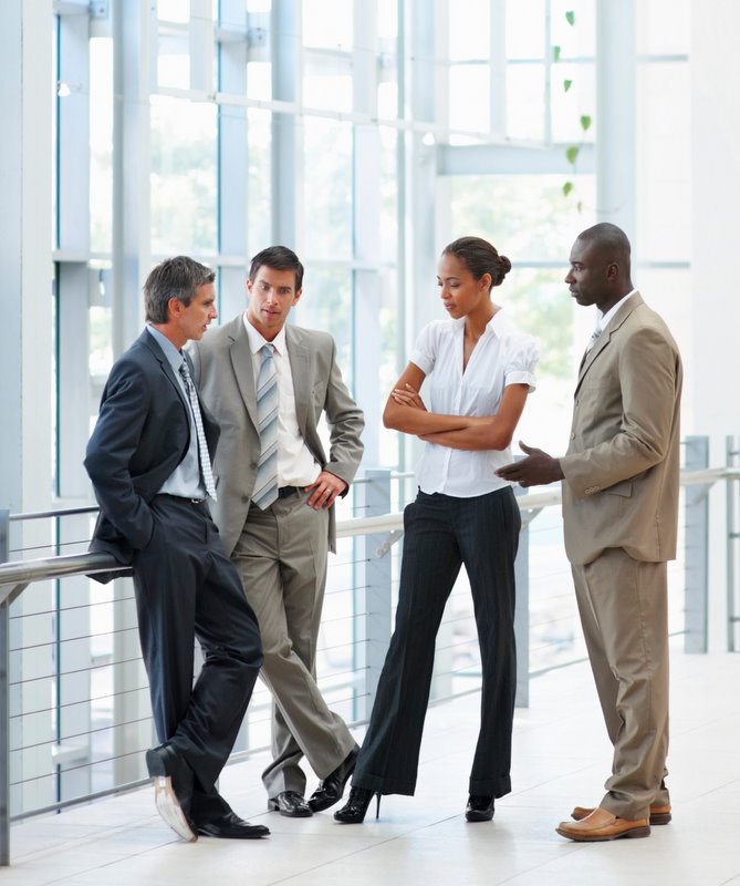 Image of people talking